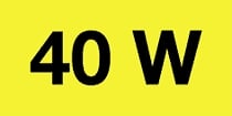 40 W