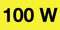 100 W