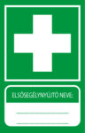Elsősegélyhely elsősegélynyújtó nevével