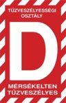 D tűzveszélyességi osztályba sorolt helyiség
