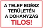 A telep egész területén a dohányzás tilos!