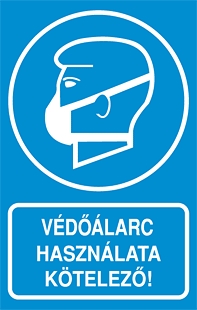 Védőálarc használata kötelező!
