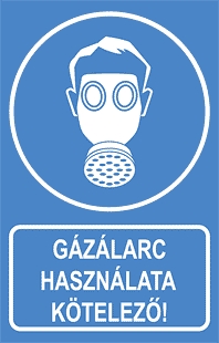 Gázálarc használata kötelező!