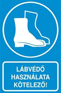 Lábvédő használata kötelező!