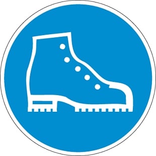 Biztonsági betétes védőcipő használata kötelező!