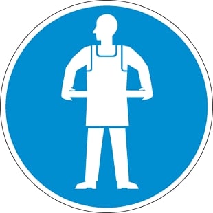 Védőkötény használata kötelező!