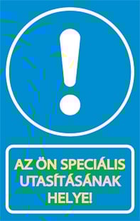 Általános utasítás (egyéni felirattal)