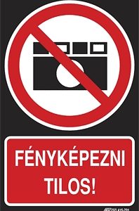 Fényképezni tilos!
