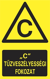 C tűzveszélyességi fokozat