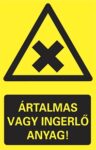 Ártalmas vagy ingerlő anyag!